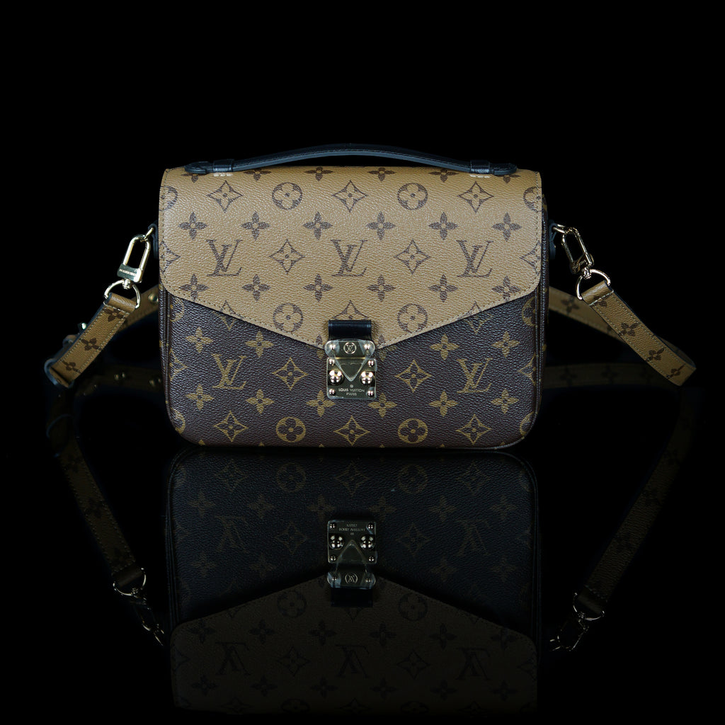 Louis Vuitton x Virgil Abloh Volga Monogram Pochette with chain – Fancy Lux