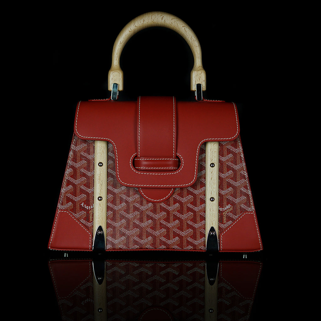 Goyard Red Goyardine Grand Hotel Trunk PM Bag – The Closet