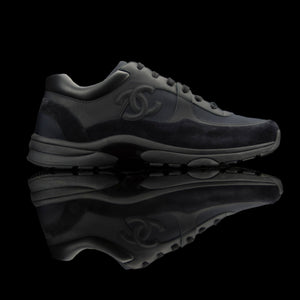 all black chanel sneakers mens