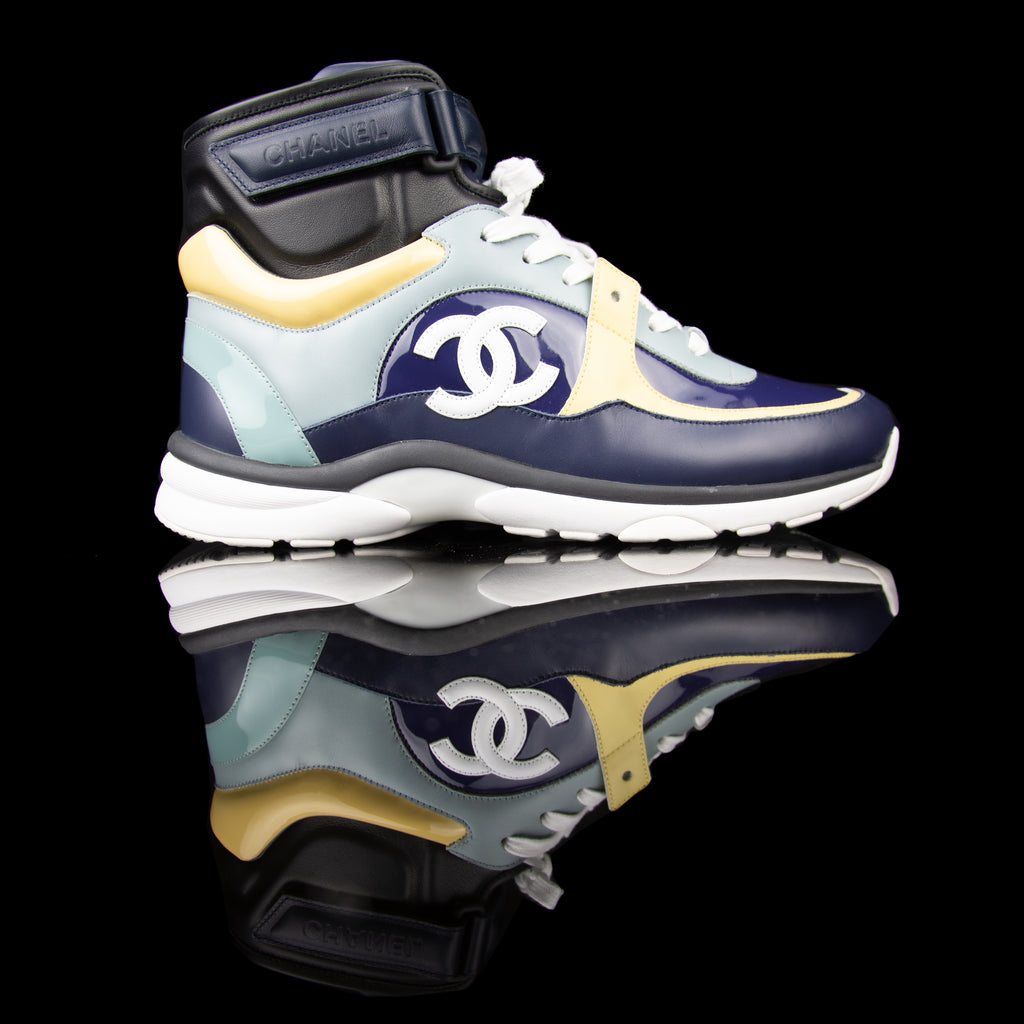 chanel high top trainers