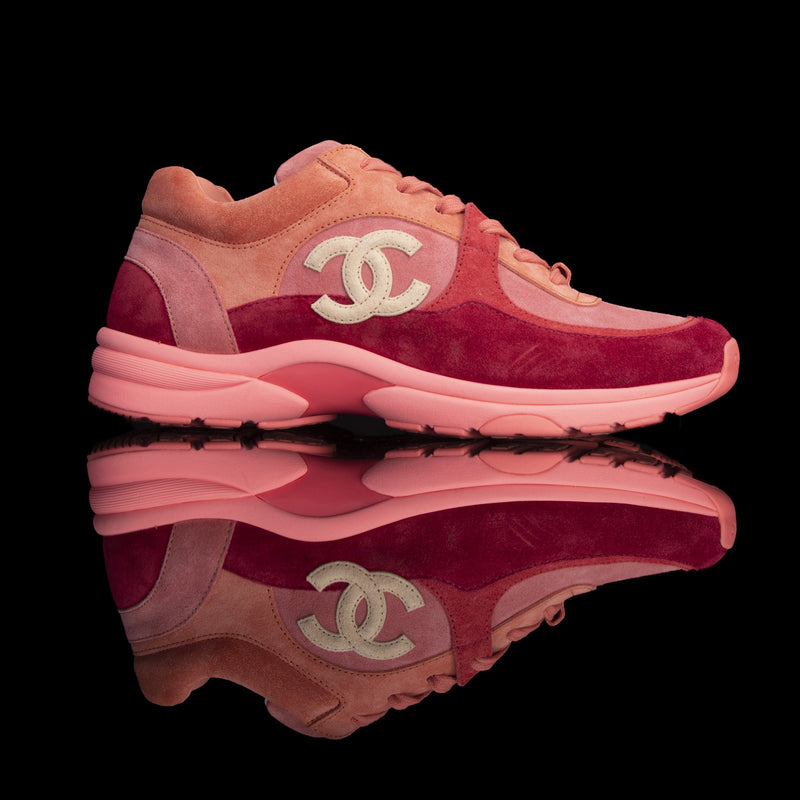 coral pink sneakers