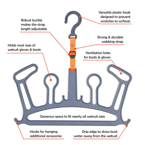 C-monsta wetsuit hanger details