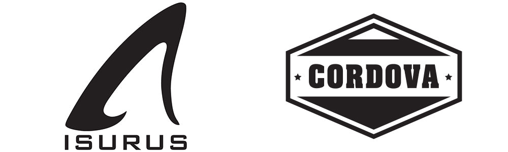 isurus wetsuits and cordova logo