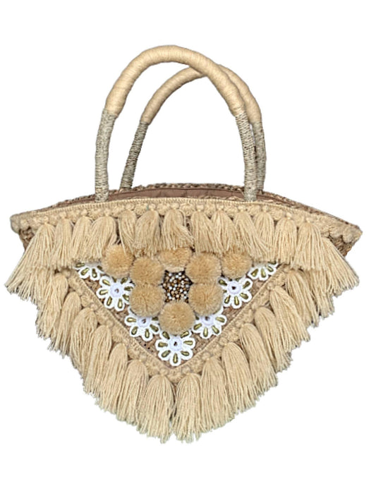 Boogie Raffia Handbag - Marmalade