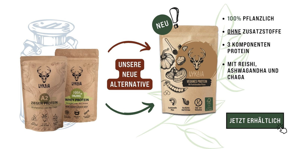 Unsere neue alternative: Veganes 3-Komponenten Protein 