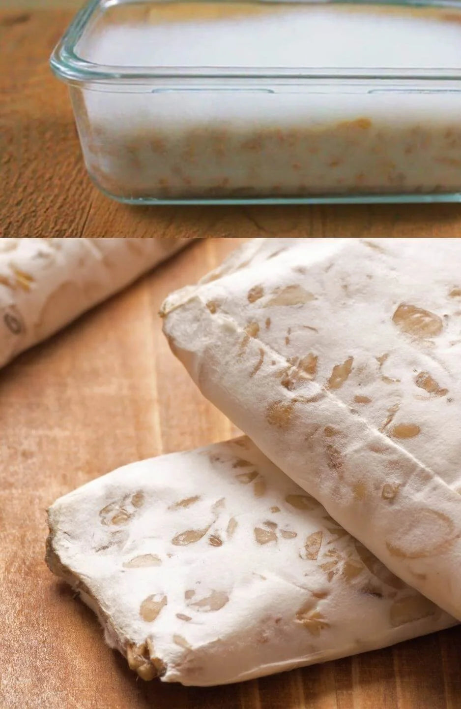 Tempeh weißer Flaum