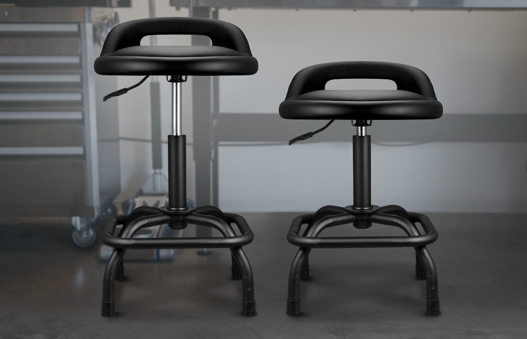 Ultra Cushioned Pneumatic Shop Stool