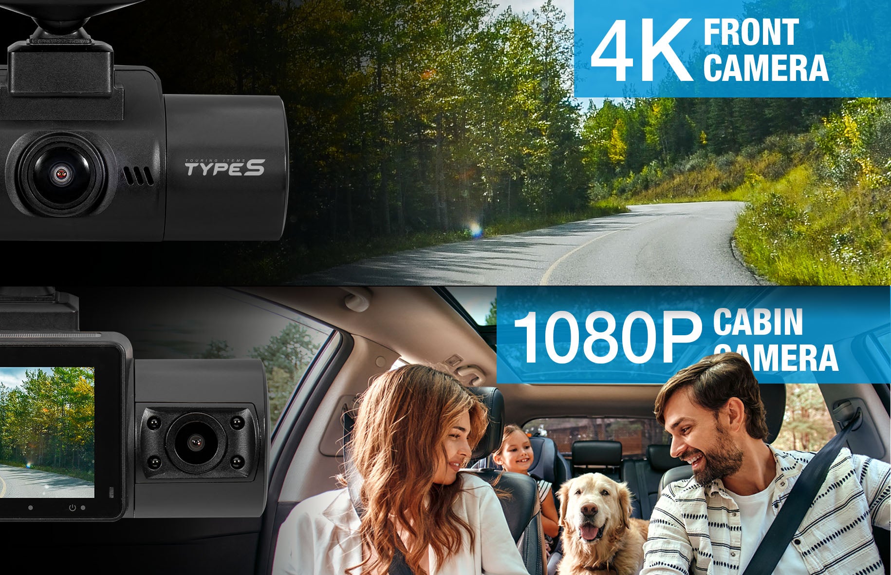 Type S Ultra HD 4K Dash Cam