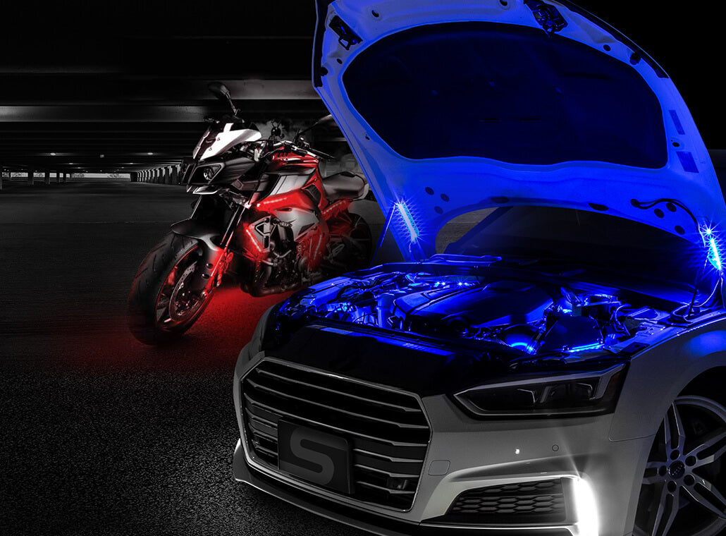 TYPE S Smart LED Hood & Motorcycle Lighting Kit