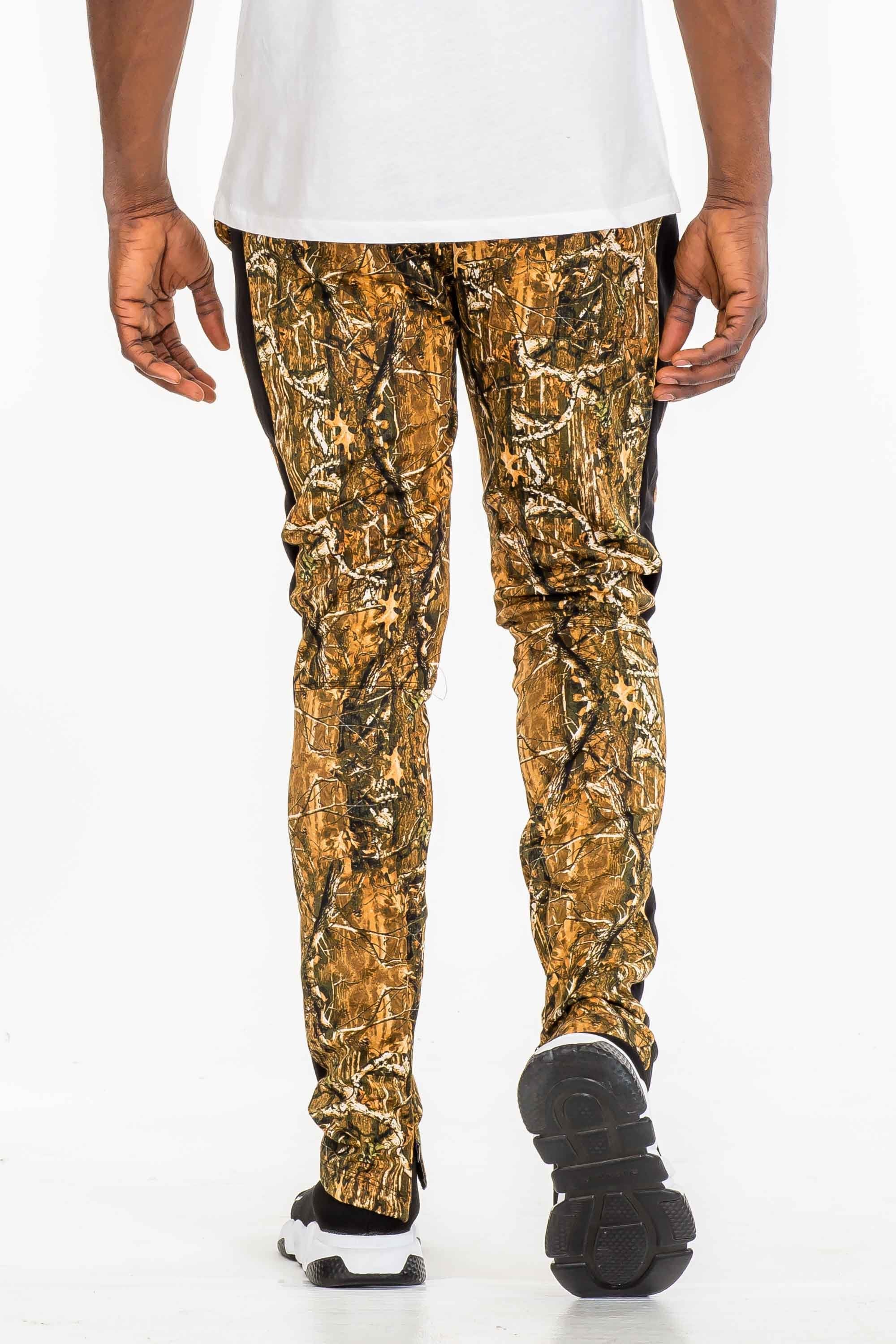 camouflage track pants