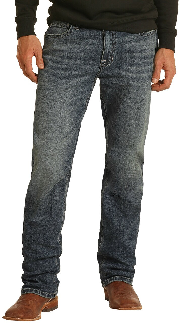 Men's Rock & Roll Hooey Relaxed Fit Stretch Stackable Bootcut Jean | Let's  Ride Boots and Apparel