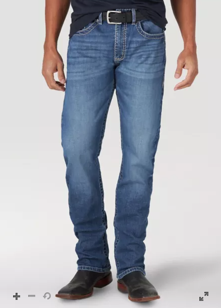 Men's Rock 47® by Wrangler® Slim Fit Straight Leg Jean in Red Valley