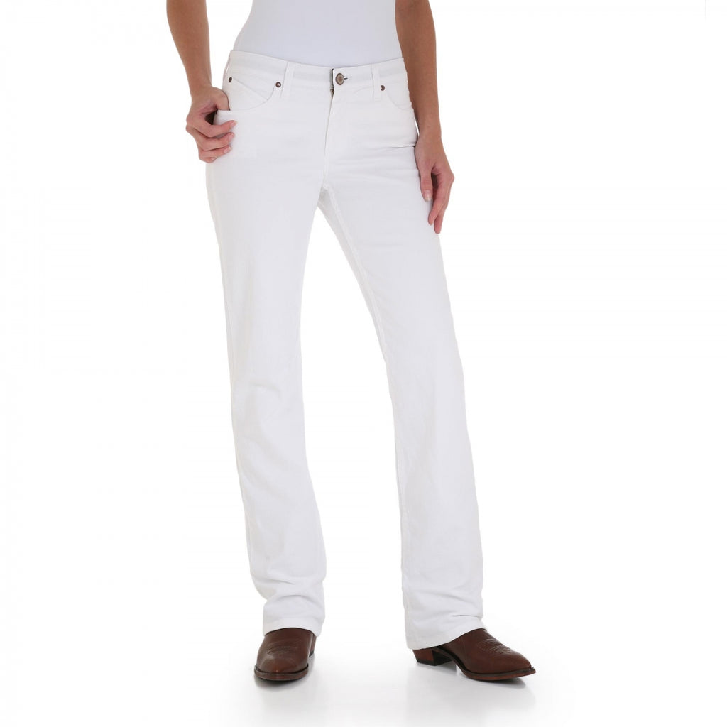 Women's Wrangler Q-Baby White Jean | Let's Ride Boots and Apparel