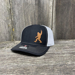 Elk Horn Black Leather Patch Hat - Richardson 112 | Hells Canyon Designs Solid Black