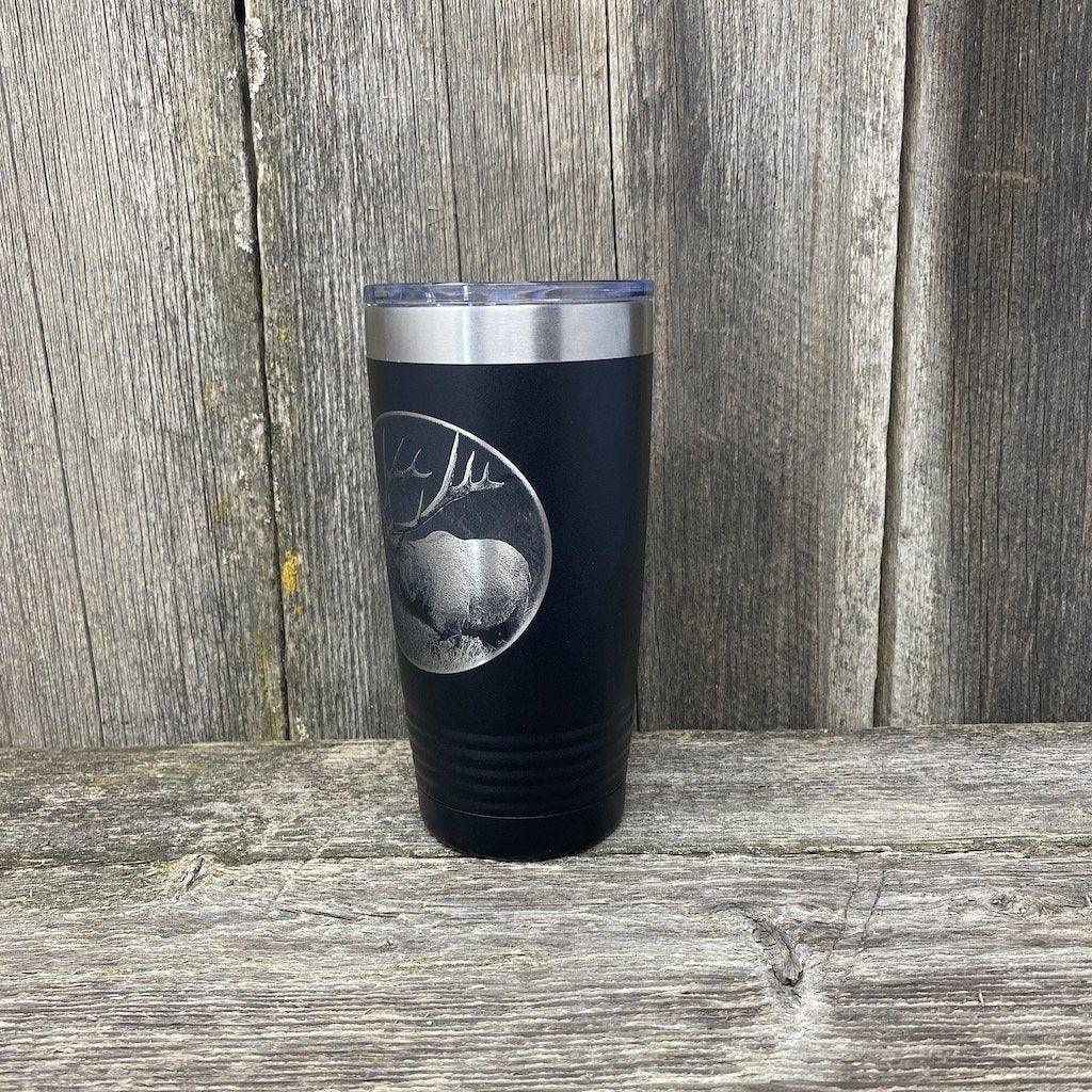 Deer All Over Black Tumbler for Men