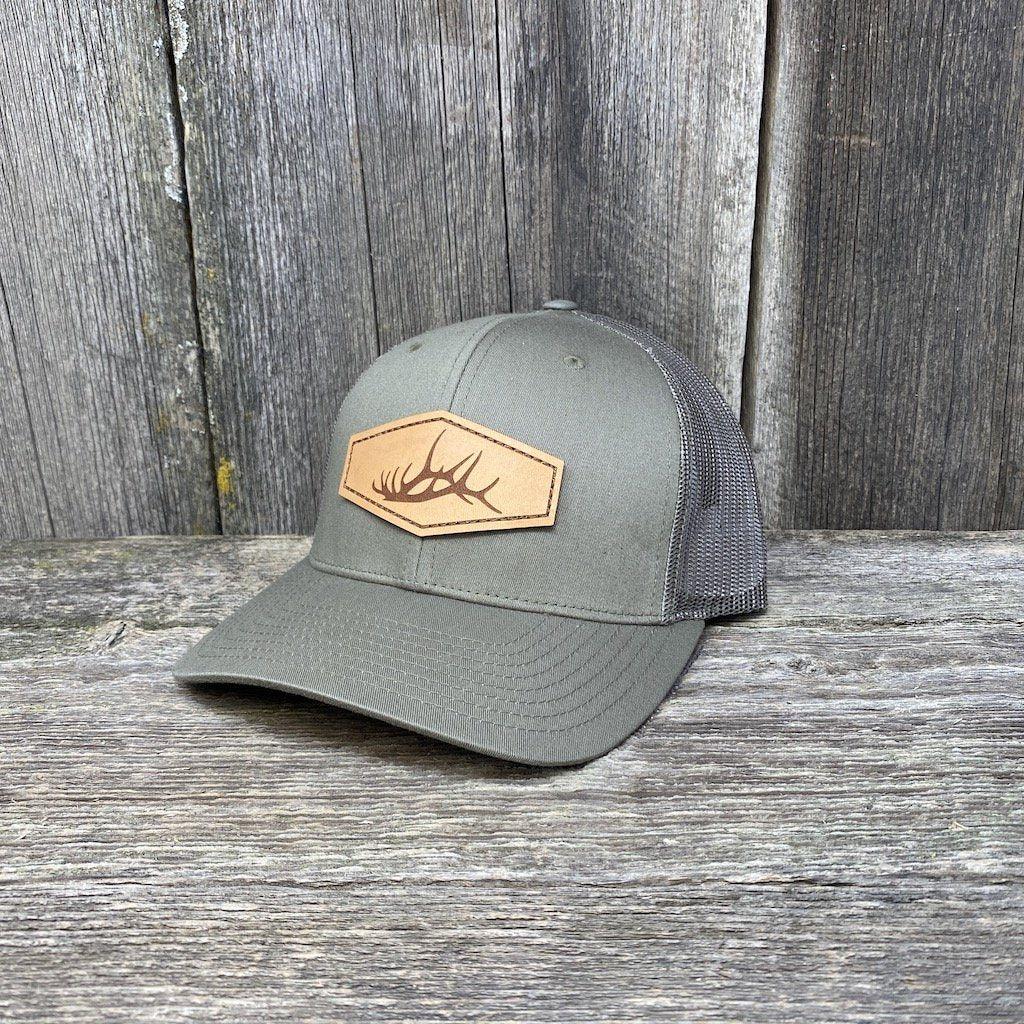 Custom Leather Patch Hats | Hells Canyon Designs Solid Black