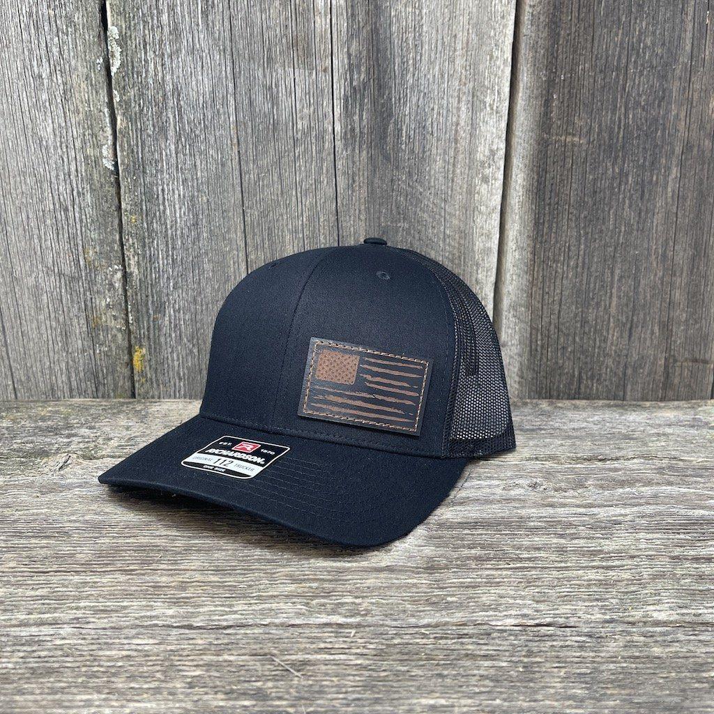 Leather Patch Hat | The Catholic Gentleman Black