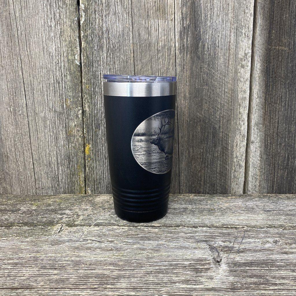 MULE DEER BLACK 20 Oz YETI TUMBLER