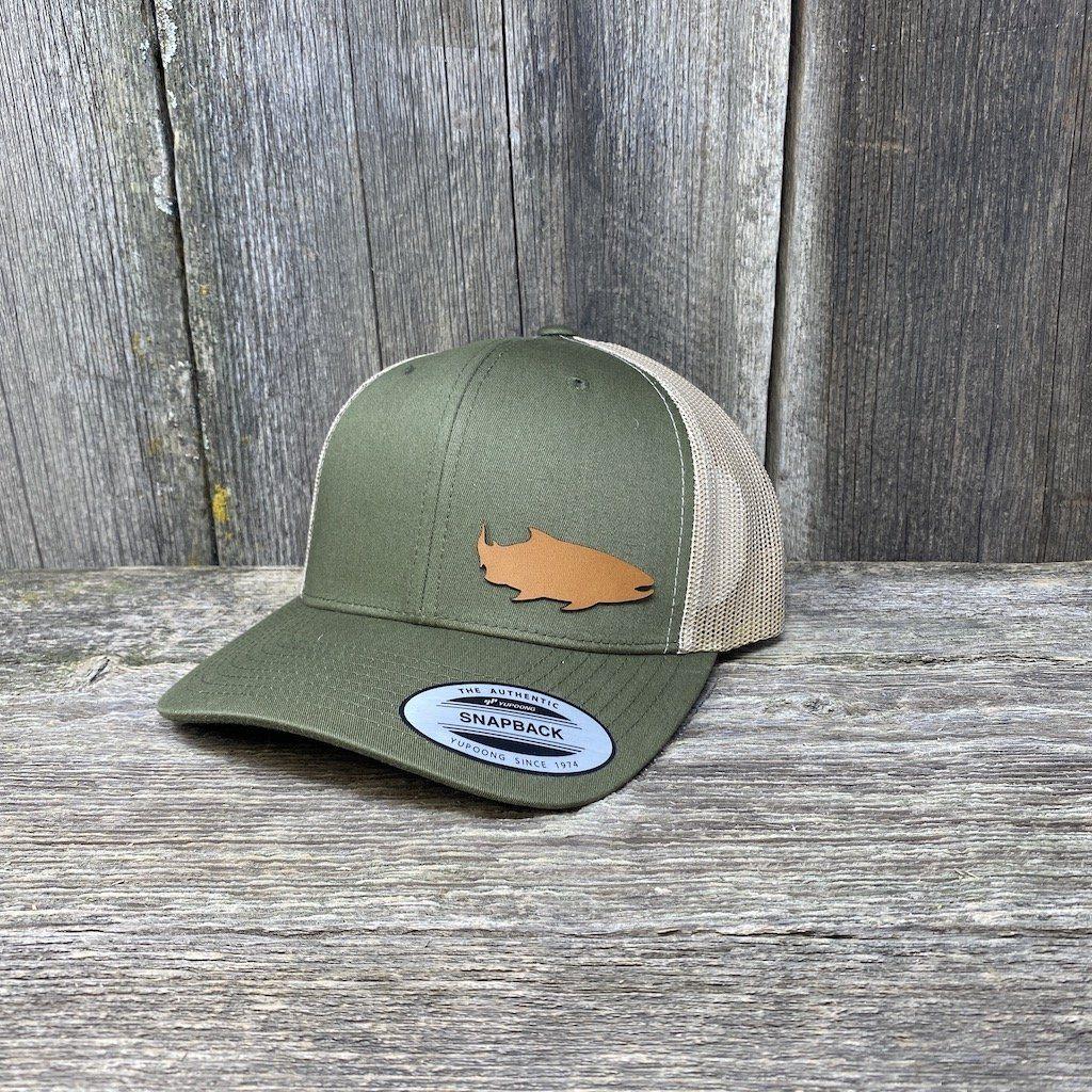 SALMON FISHING LEATHER PATCH HAT - RICHARDSON 112