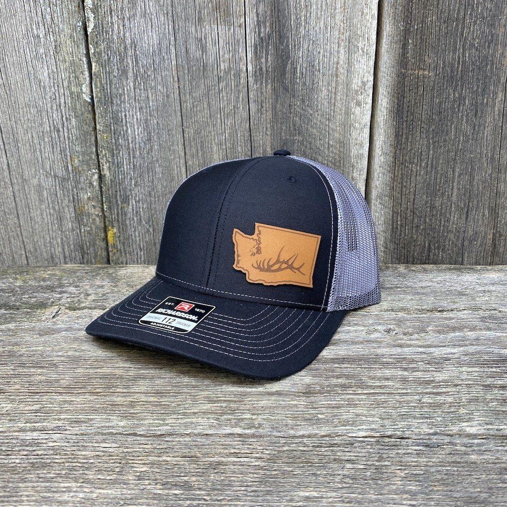 RIVER ELK LEATHER PATCH HAT - RICHARDSON 112  HELLS CANYON DESIGNS - Hells  Canyon Designs