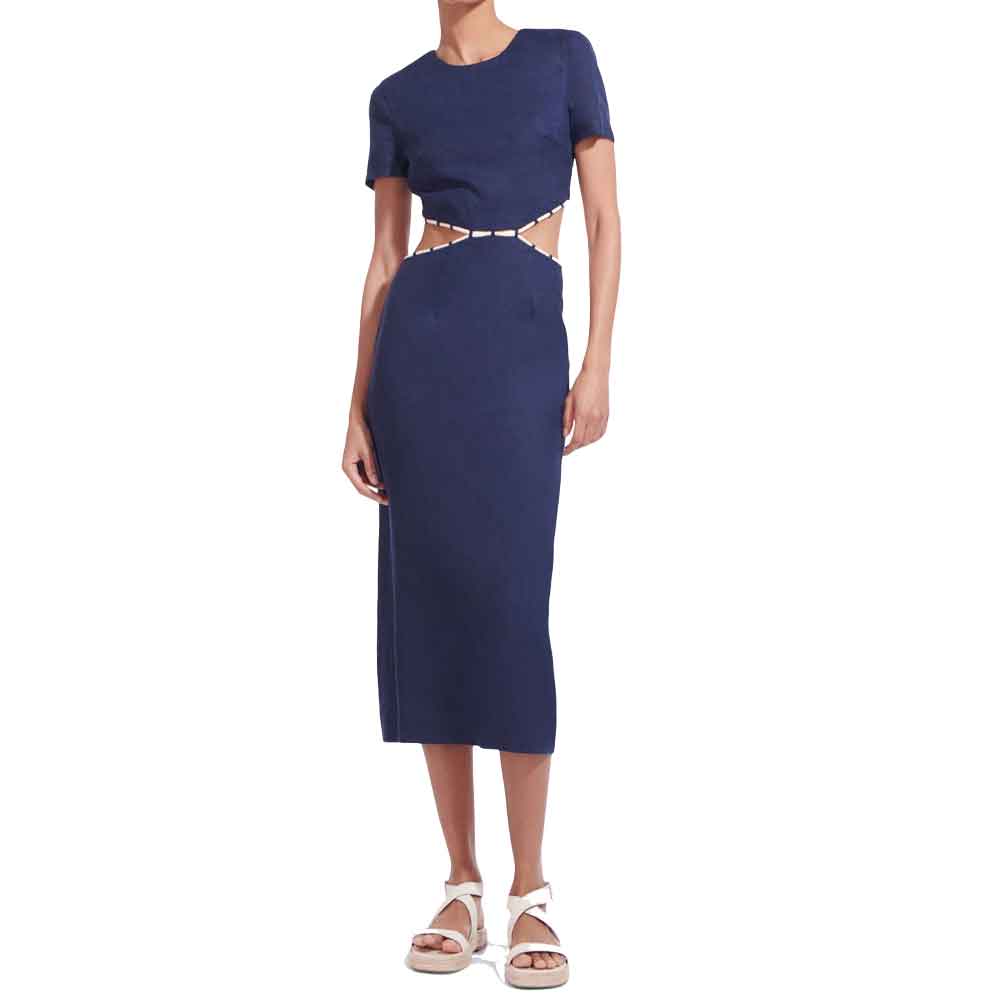 Matteo Linen Midi Dress | Staud – GordonStuart.com