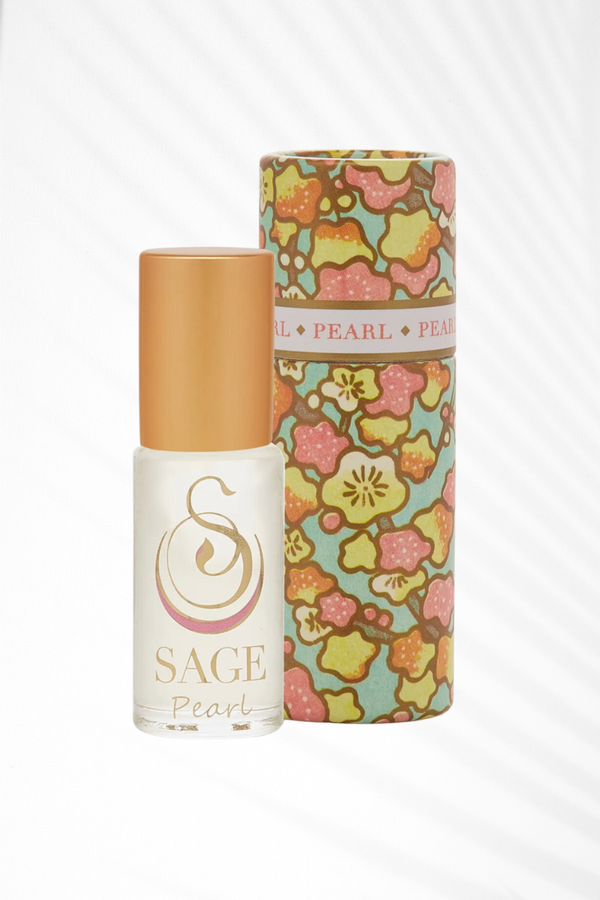 Sage Machado Onyx Gemstone Perfume Oil Roll on 1/8oz