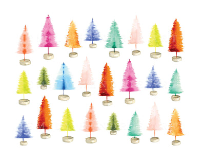 Rainbow Bottle Brush Tree Wrapping Paper Sheets – Meadowbrook Lane