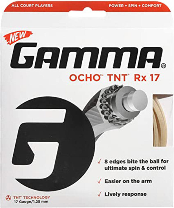 Gamma AMP Moto 17G Co-Polyester Tennis String Reel (660 Feet /200 meters)  Lime 