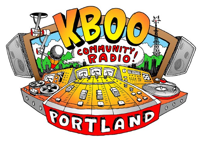 KBOO Community Radio T-Shirt Design by KevinFitz.Art