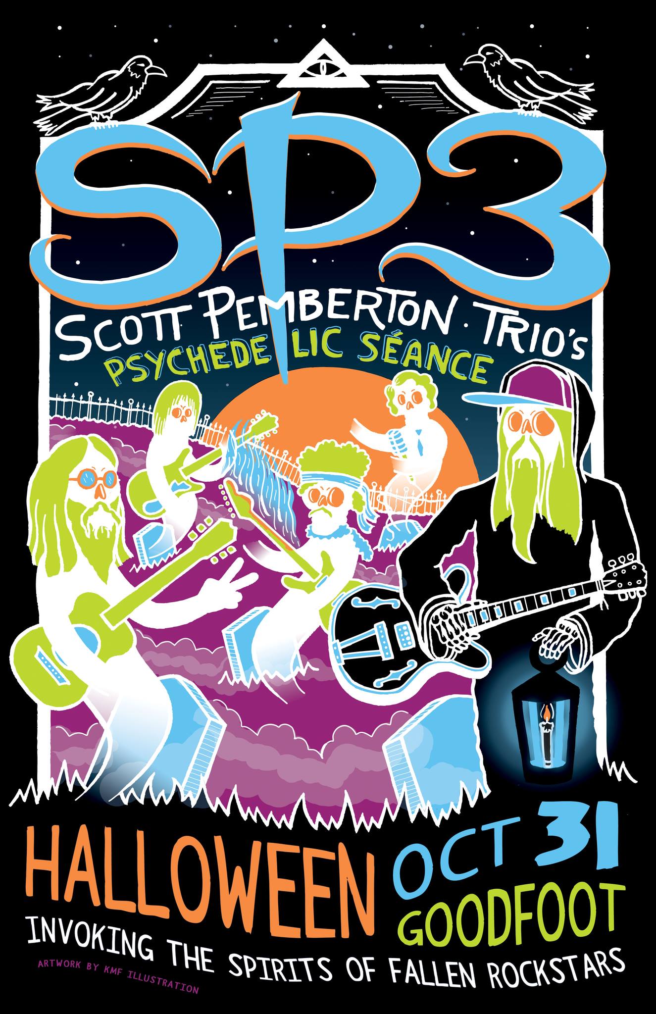 Scott Pemberton Trio (Portland, OR) Halloween Concert Poster