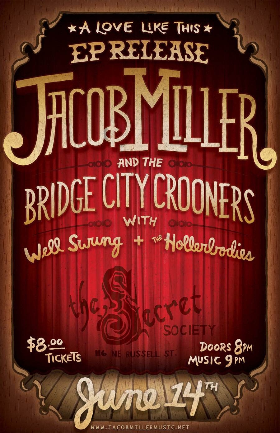 Jacob Miller & The Bridge City Crooners @ The Secret Society
