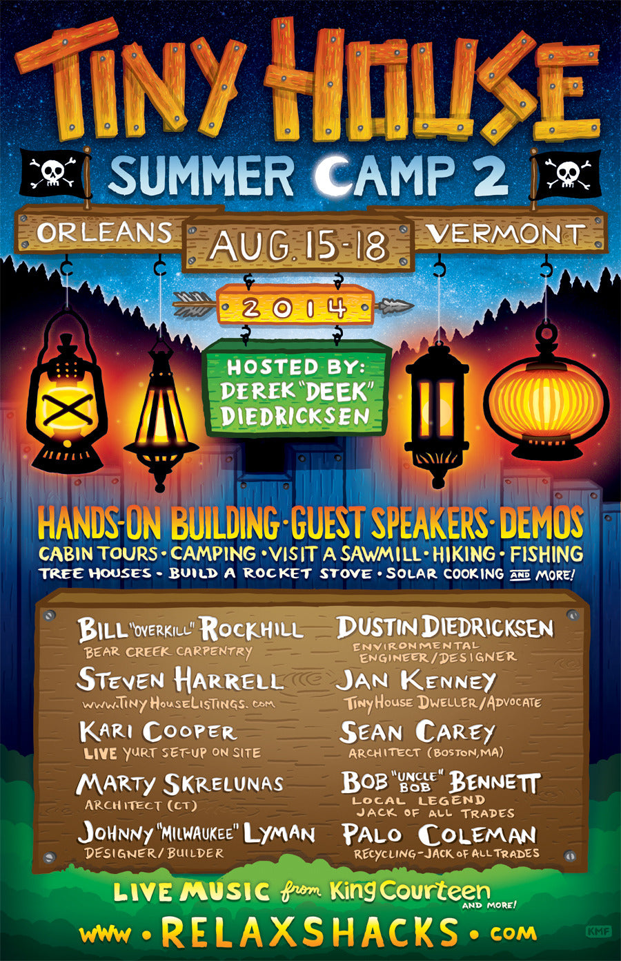 Relax Shacks - Tiny House Summer Camp 2 Event Poster