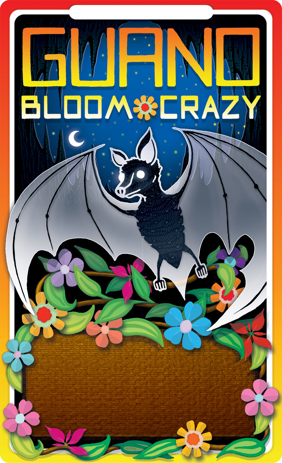 Hydro Farm's Guano Bloom Crazy Product Label