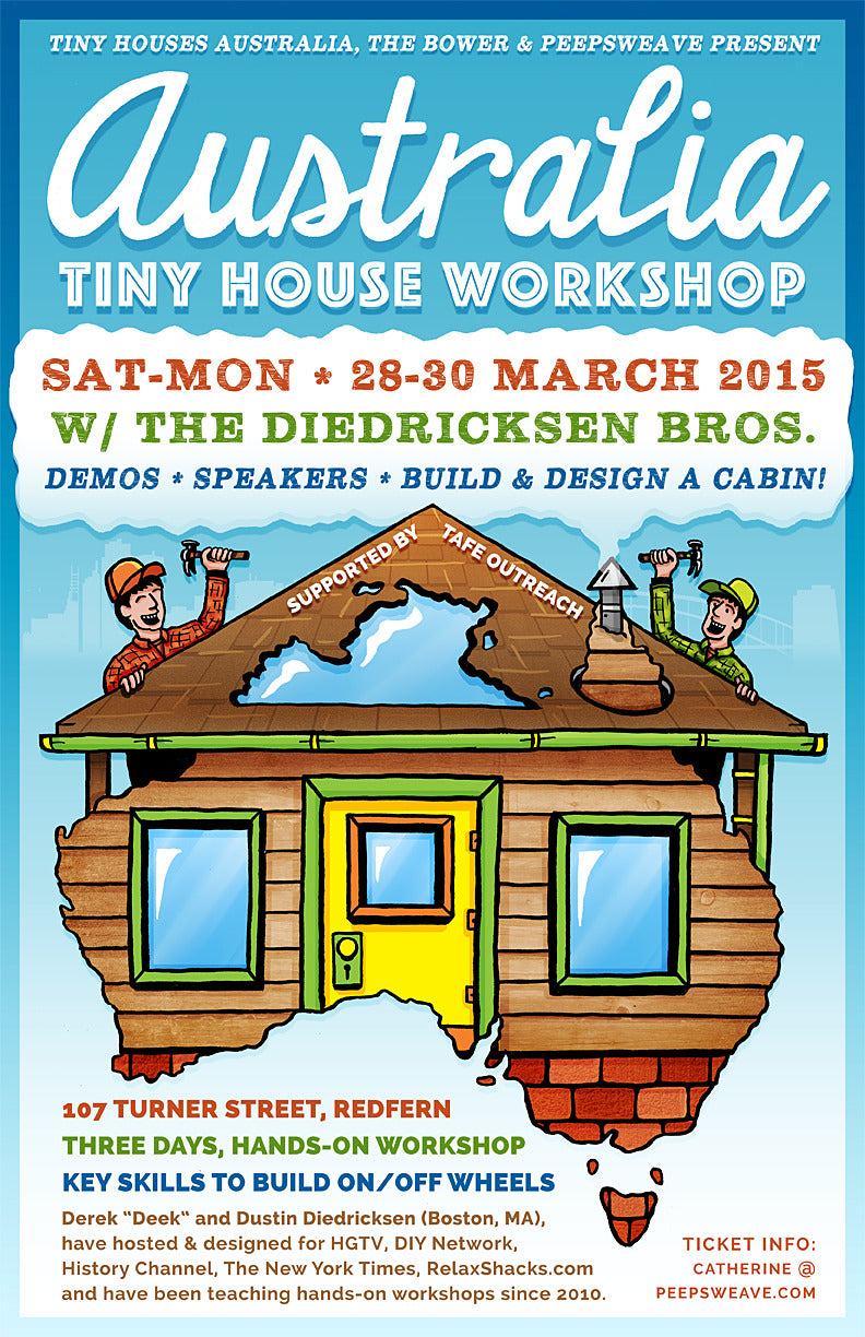 Relax Shacks - Australia Tiny House Workshop Event Poster