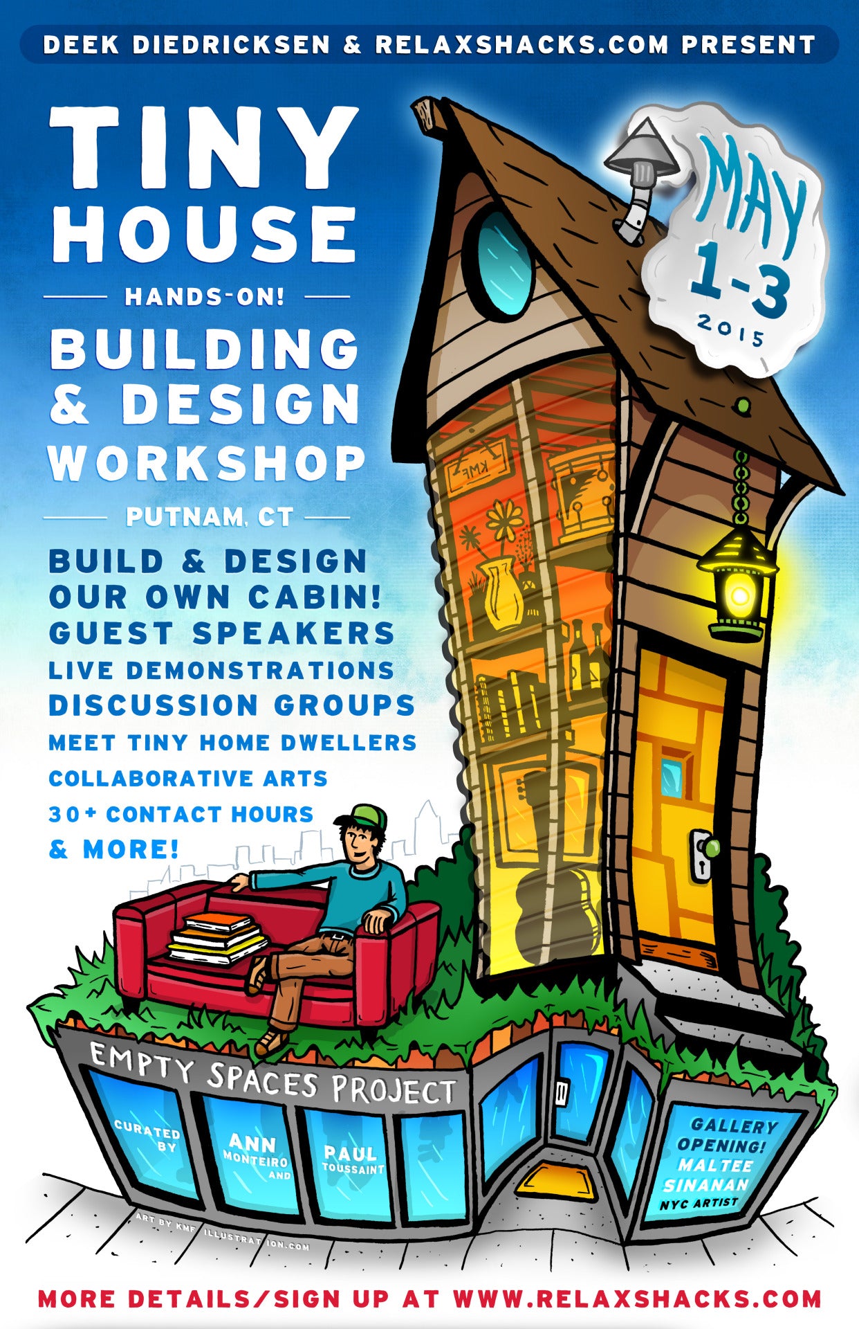 Relax Shacks - Tiny House Summer Camp 6 Event Poster