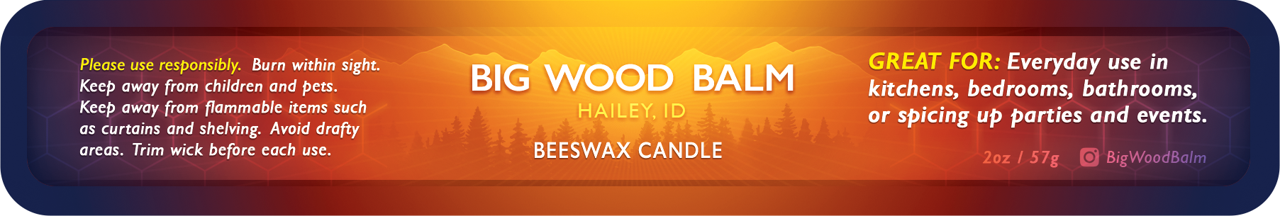 Big Wood Balm - Beeswax Candles