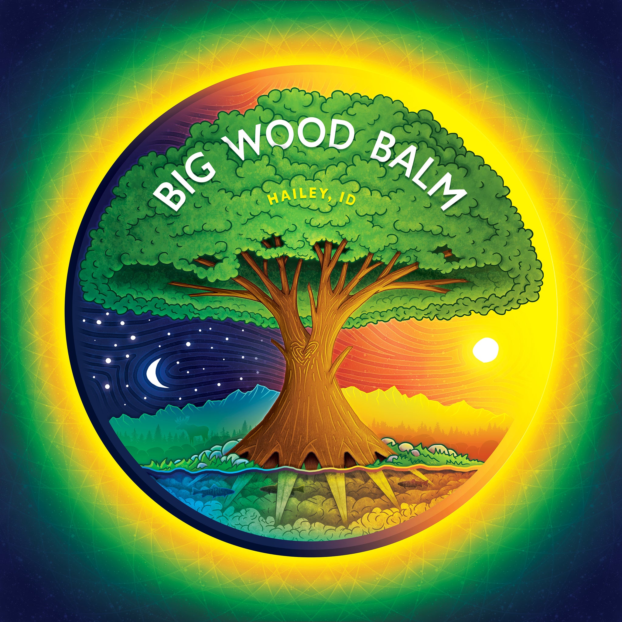 Big Wood Balm - Tree of Life Label Art
