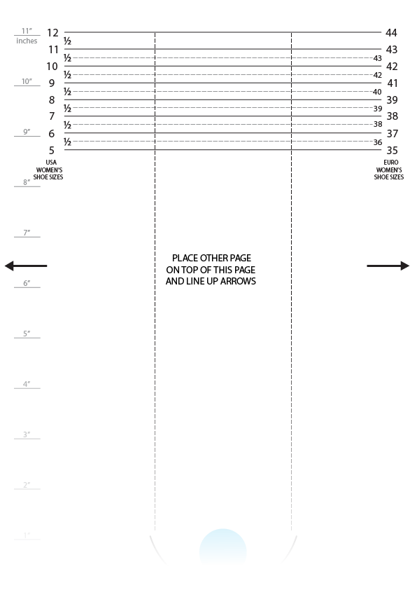 Arcopedico Sizing Guide