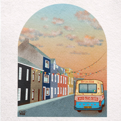 Donaghadee Ireland illustration