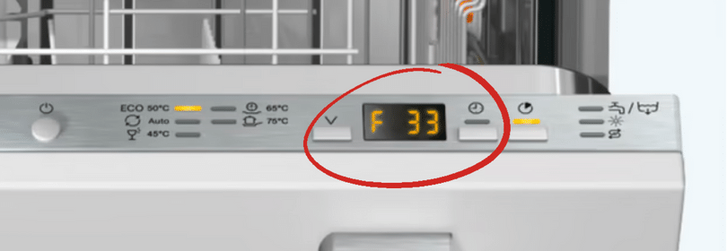 Miele Dishwasher F33 Error Fault Code