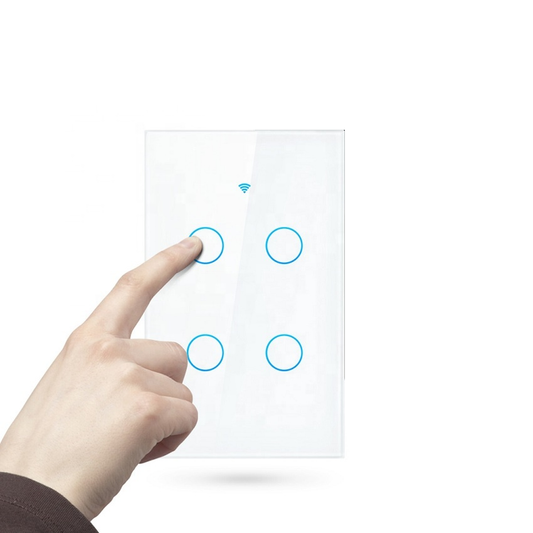 White WiFi Smart Wall Touch Light Switch Smart Life Tuya APP Wireless –  Funshion Lab