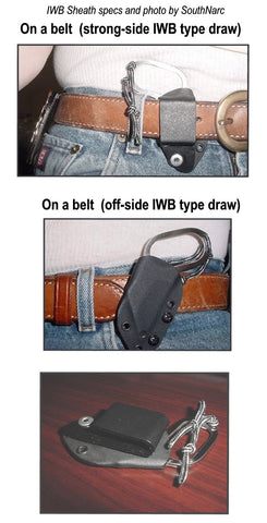 Hideaway Knife on a belt