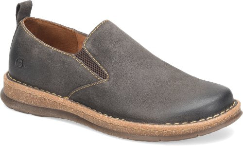 Born Men's Baylor Taupe Leather Slip On Casual Shoes BM0009917