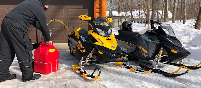 FLO-FAST Fuel Transfer for Snowmobiling and Winter Sports