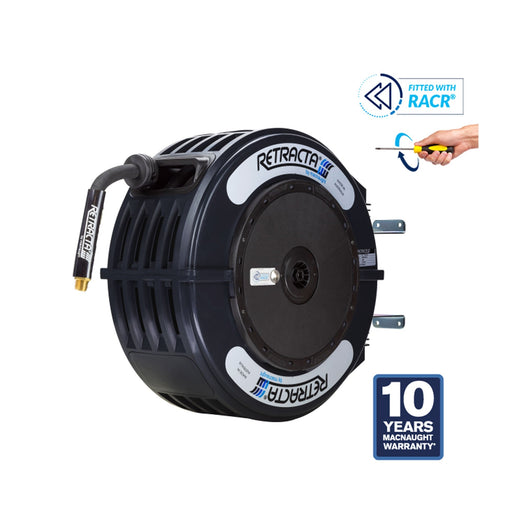 Retractable Hose Reel for Grease with 1/4” x 50 ft Hose | Macnaught USA 2819