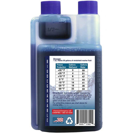 Gunk Windshield Washer Fluid: 6 oz, Bottle - Water-Based Solution, Nonflammable | Part #M506