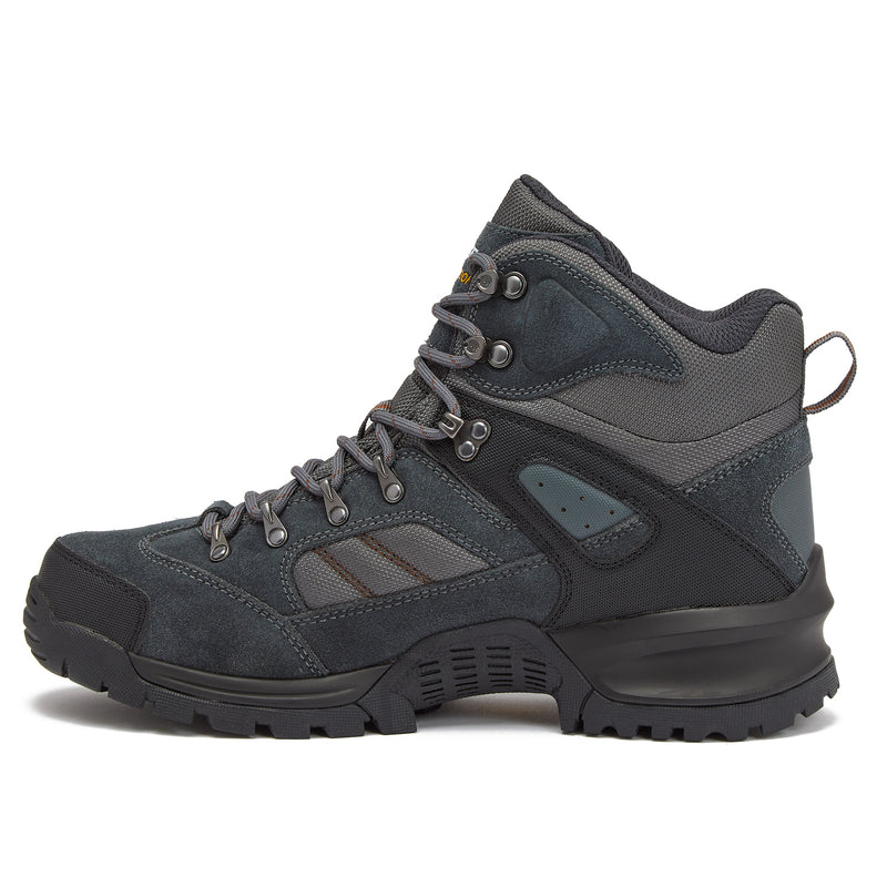 HI-TEC Black Rock Hiking Boots for Men | Mens Waterproof Work Boots ...