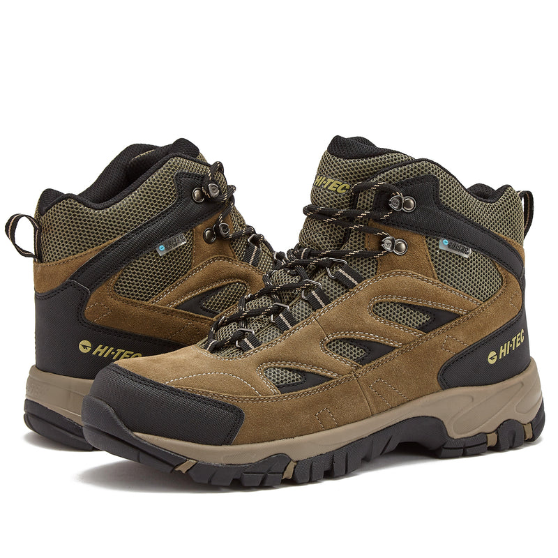 HI-TEC Yosemite Mid Waterproof Hiking Boots for Men | Mens Hiking Boots ...