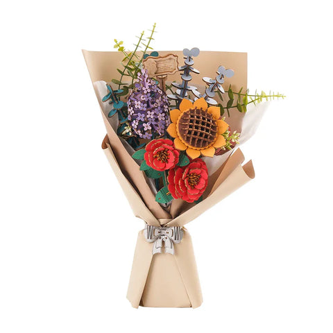 Rowood DIY Wooden Flower Bouquet 3D Puzzle Model Kit