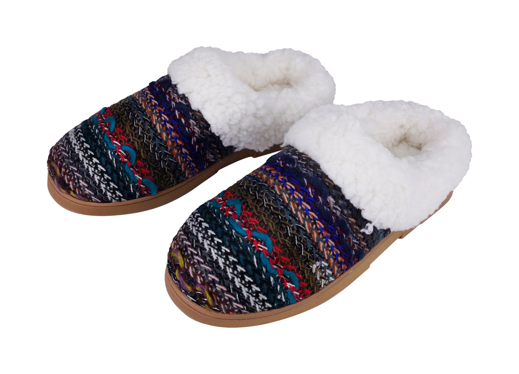 multi color slippers